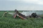 На Ставрополье в поле упал легкомоторный самолет, пилот погиб