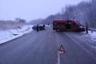 На Ставрополье в аварии с маршруткой пострадали семеро пассажиров маршрутки