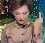 Российская телеведущая показала средний палец Обаме