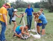 В детском лагере «Колосок» прошел конкурс «Юный пожарный»