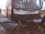 В Георгиевском районе рейсовый автобус столкнулся с легковым автомобилем, 1 человек погиб