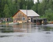 Из-за сильного дождя произошло подтопление домов в поселке Юца