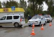В Левокумском районе произошло ДТП с участием патрульного автомобиля