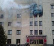 Пожар в Думе Ставропольского края тушили более полусотни огнеборцев