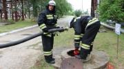 На электростанции в Ставрополе прошли учения пожарных и спасателей