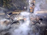 На Ставрополье взорвался автомобиль с газовым оборудованием