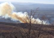 На склоне горы Бештау снова произошёл пожар