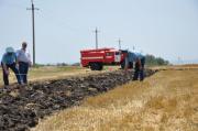 Вместе с аграриями на полях работают пожарные
